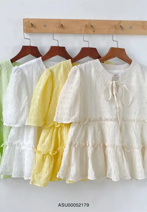 Váy babydoll ren hoa nhí tiểu thư hàn quốc, freesize dưới 65kg