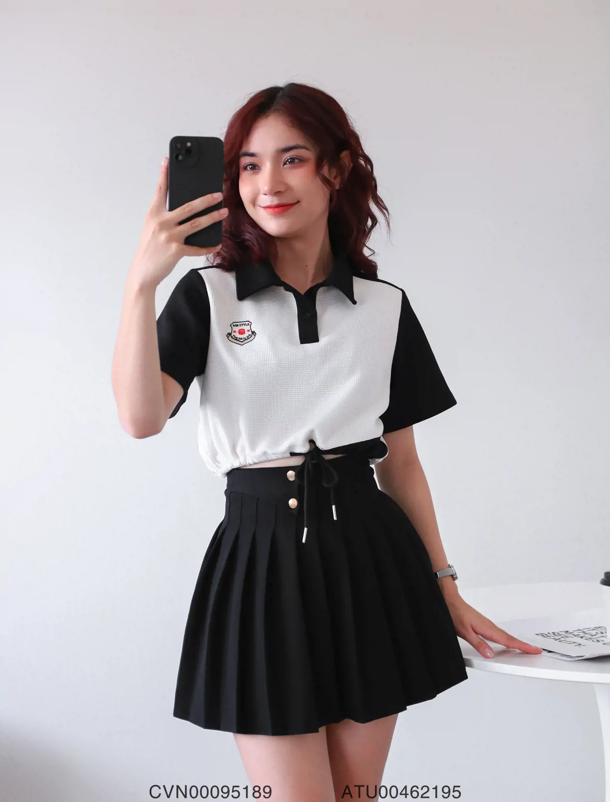 Order] set ulzzang học sinh áo vest + chân váy xếp ly(kèm vid và ảnh khách)  | Shopee Việt Nam