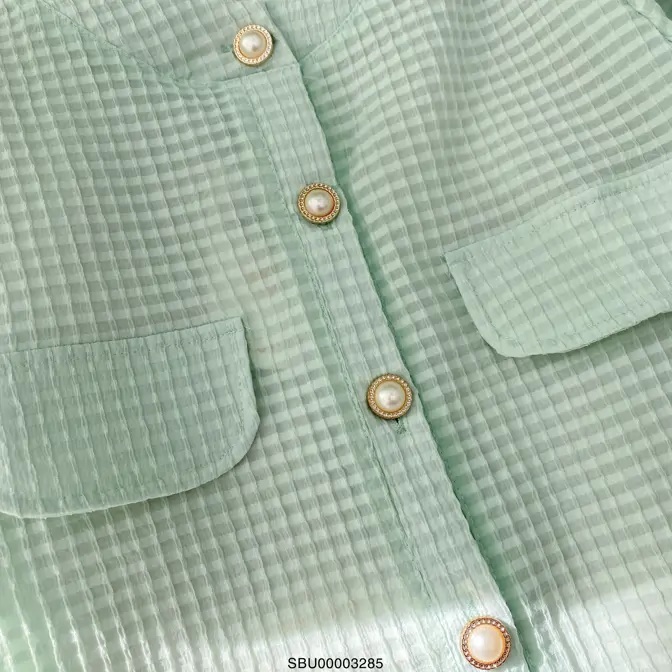 Áo trắng chất xốp hàn cao cấp phối chân váy xếp li hợp mùa hè A1891 - Mydu  Design - Thời trang thiết kế Mydu