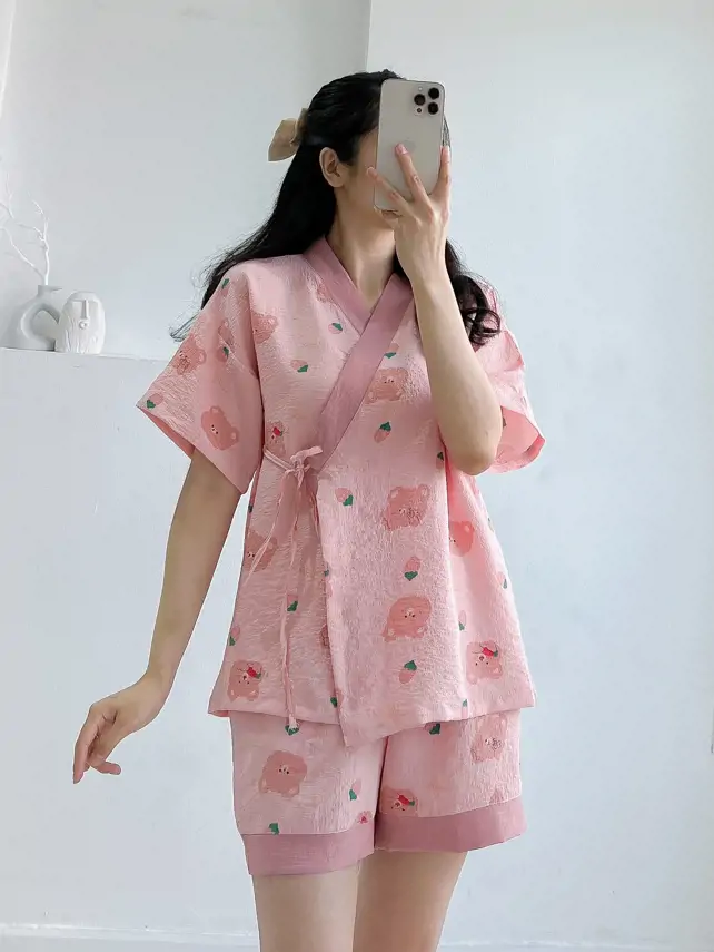 Mua Váy ngủ xuyên thấu gợi cảm áo choàng sexy kiểu kimono tay dài CHE TÊN  SẢN PHẨM G70 - Yeep