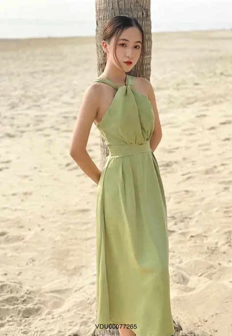 Váy Babydoll Cổ Yếm Voan 2 Lớp Dạo Phố, Đầm Cổ Yếm Đi Biển Màu Trắng |  Shopee Việt Nam