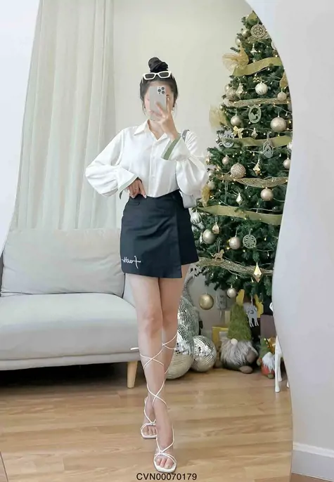 Đầm Hatsune Miku JK Ginkgo Leaves váy ngắn - Athena VShop