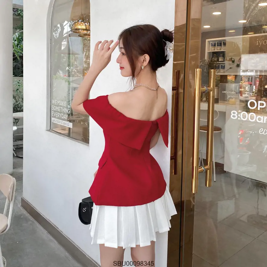 Miễn phí ship 2022 ] Set áo trễ vai đen chân váy tapda trắng chữ A, set váy  bèo nữ dự tiệc sang chảnh | Shopee Việt Nam