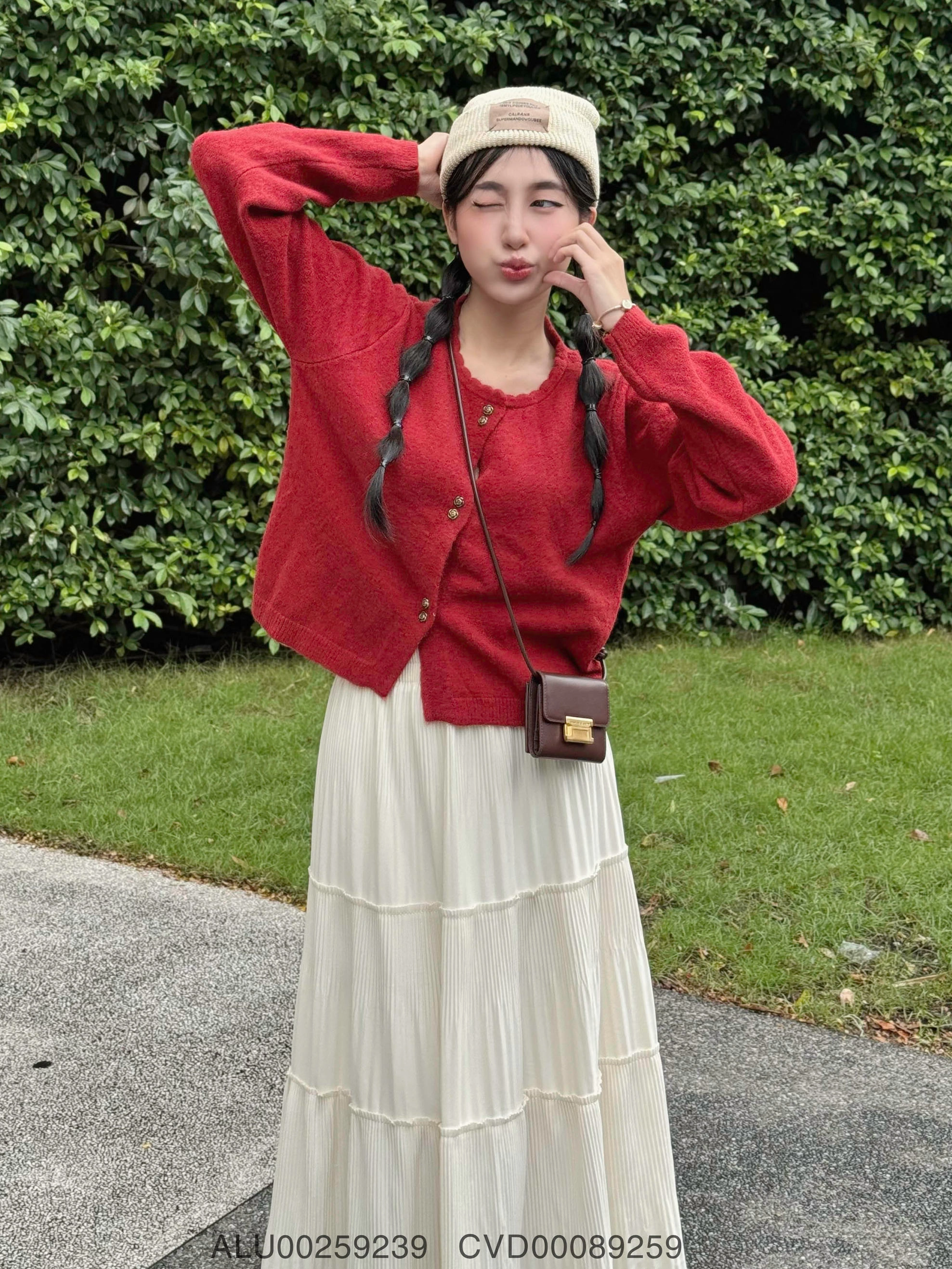 MS1078 Chân váy xoè gấu bèo cạp chun, chân váy dài nữ vintage | Phu Linh -  Fashion & More