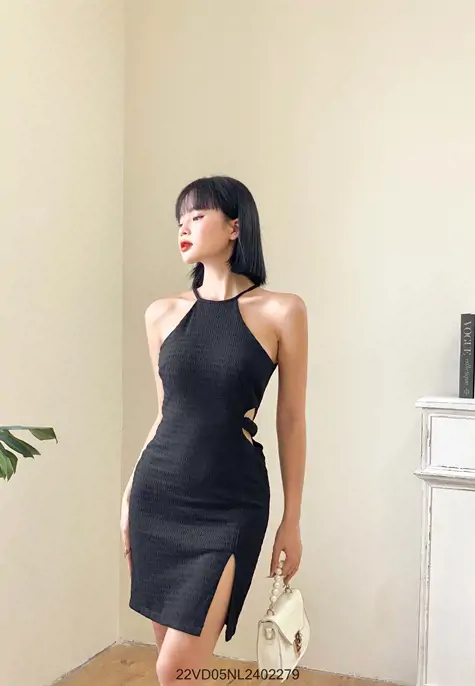 Đầm ôm body cổ vuông sát nách | Shopee Việt Nam